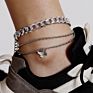 Beach Jewelry Gold Plated Butterfly Anklet Bracelets Adjustable Foot Chain Rope Anklet for Women Girls