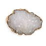 Beautiful Colorful Druzy Agate Slice Phone Poping Grips , Natural Gemstone Turquoise Mobile Phone Tablet Stand Holder