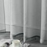 Bedroom Living Room Sheer Voile Curtains Translucent Solid Gray Sheer Curtains