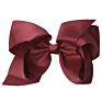 Big 6" Hair_Bows Clips Solid Color Grosgrain Ribbon Larger Hair Bows Alligator Clips Hair Accessories for Baby Girls Infants