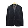 Black Men's Blazer Comfortable Cutting Classic with Fancy Lining Flap Pocket Classic Blazer for Men