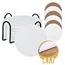 Blank Ceramic Coaster Tiles for Crafts Diy Cork Coasters Square and Round