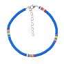 Bohemia Ethnic Foot Chain Multicolor Stackable Polymer Clay Beads Ankle Bracelet Adjustable Colored Polymer Clay Anklet