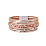 Bohemian Ethnic Style Jewelry Multi Layer Leather Wrap Bracelet Retro Exquisite Crystal Beads Leather Wrist Bands Bangle