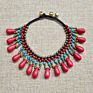 Bohemian Ethnic Wind Hand-Woven Bells Water Drop Bracelet Retro Copper Beads Turquoise Beach Anklet Female