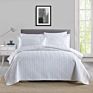 Boryard Bedding Set Decor Gray 3Pcs Queen Size Coverlet Embossed Quilt Bedspread