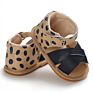 Boutique Solid Woven Leather Baby Sandals for Girls