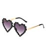 Boy for Girls Style Wave Framed Heart Wheatstraw Children Recycled Kids Sunglasses