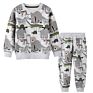 Boys Kids Tricot Jacket Pants Cartoon Printed Clothes Fall Jogger Two Piece Outfit Suits Pajamas Hoodie Sets