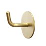 Brass Hanging Bedroom Creative Door Coat Hat Hook Bathroom Brushed Golden Free Punch Paste Hooks