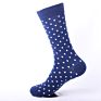 Business Cotton Dot Pattern Socks Dress Crew Socks for Men