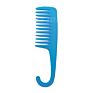 Buy Barber Braiding Large Plastic Resin Curly Widetooth Wide Teeth Tooth Detangling Shower Hair Comb Set with Hook Logo