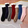 Cable Knitted Slipper Socks Fluffy Fuzzy Cabin Cozy Sock Warm Comfy Soft Fleece Thick Home Stocking Stuffers with Grips