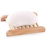 Carbonization Wooden Soap Dish Holder Bathroom and Kitchen Soap Tray