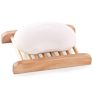 Carbonization Wooden Soap Dish Holder Bathroom and Kitchen Soap Tray