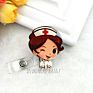 Cartoon Retractable Pull Badge Reel Card Badge Holder Reels for Doctor Dentist Nurse