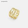 Casual Wear Rings Lady Accessories Chunky Rings Gold Ring