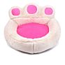 Cat Pad Washable Bear Paw Dog Pad Warm Fluffy Pet Bed