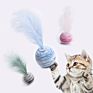 Cat Toy Star Ball plus Feather Eva Material Light Foam Ball Throwing Toy Funny Interactive Plush Toy Stick Xk0250