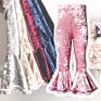 Children Bell-Bottom Pants Kids Icing Leggings Loose Pants Kid Clothes Velvet Baby Leggings Girls Bell Bottom Pants