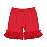 Children Clothes No Moq and Rts Cotton Baby Girl Clothes Icing Ruffle Shorts Stock Solid Color Kids Girls Shorts