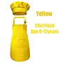 Children's Aprons Cooking Baking Chef Kids Kitchen Apron Chef Hat Set