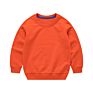 Children's O-Neck Pullover Print Black Sweatshirts