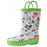 Children's Waterproof Customized Rubber Shoes Footwear with Handle Kindly Kids Rain Boots