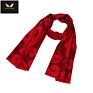 Chinese Red Scarf Cheapest Embroidery Free Sample Company Logo Neck Scarf Men