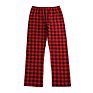 Christmas Family Sleep Bottom Lounge Wear Red Plaid Flannel Kids Girls Pajama Pants