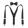 Classic Kids Boys and Girls Printed Polka Dots Suspenders with Bowties for Garments Accessories or Daily Decorations