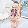Classic Square Roman Surface Steel Band Watch Manufacturers Direct Sales Men and Women Rose Gold Watches