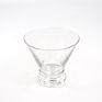 Clear Stemless 8 Ounces Cocktail Glasses Set Martini Glass Cup