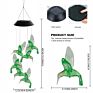 Color Changing Led Mobile Hummingbird Wind Chimes Solar Wind Chime Spiner Spiral Party Decoration Indoor Outdoor Garden Lights