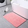 Colorful Washable Bathroom Mat Quick Drying Rug with Carton