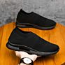 Comfortable Walking 39-44 Black Men's Breathable Casual Shoes