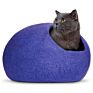 Comfortable Warm Bed Funny Pet Cat Cave Natural Woolen Felt Kennel for Pet Dogs Bed Eco-Friendly Kitten Caves