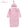 Cotton Jersey Newborn Sleeping Bag 0-6M Baby Safe Sleep Sack Knotted Baby Gown Unisex Newborn Baby Sleeping Bag