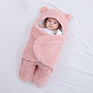 Cotton Lamb Cashmere Comforter Super Soft Baby Wrap Swaddle Blanket Baby Sleeping Bag Newborn Organic