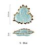 Creative Unique Maple Leaf Shape Salad Fruit Dessert Plate Ceramic Serving Plate For