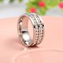 Cross-Border Diamond Ring Stainless Steel Jewelry Direct Price Women Gold Full Crysta Ring Zircon