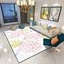 Crystal Pile 3D Printed Carpet anti Slip 100% Polyester Carpet for Living Room Bedroom Floor Mat