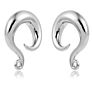 Customised Stainless Steel Twist Hooks Pvd Plating Ear Hanger Weights Ear Piercing Tunnels Stretcher