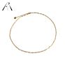 Customization 18K Gold Plated S925 Silver Paperclip Chain Paper Clip Necklace for Women's Necklace