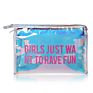 Customized Design Holographic Travel Cosmetic Pouch Cosmetic Bag with Private Label