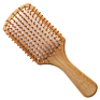 Customized Eco-Friendly Biodegradable Long Handle Natural Bamboo Wood Massage Scalp Air Paddle Hair Brush