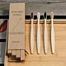 Customized Eco Biodegradable Baby Tooth Brush Natural Soft Baby Kids Bamboo Toothbrush 4 Pack