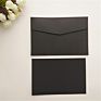 Customized Print Kraft Black White Blank Postcard Envelope and Blank Greeting Invitation Card