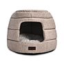 Customized Two Ways Use Full Polyester Fabric Soft Deformable Pet Dog House Cat Cave Bed