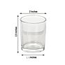 Customized Wedding Decoration Tea Light Holder Set Clear Glass Votive Candle Holder Set